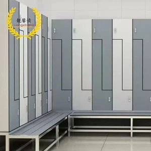 Modern Eco-Friendly High Quality Compact Waterproof Stainless Steel Gym Locker Built-In Charging Station Floor Mount 5 Year