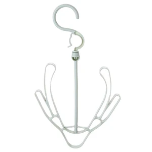 Wholesale Creative Rotatable Double Hooks Space Saving Hanger Balcony Shoes Drying Rack Window Sandal Rack Plastic Shoe Hangers