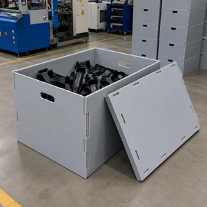Foldable Anti-Static PP For Box With Partition For Automotive Electronics Component Storage Reusable Custom Cutting 2-12mm