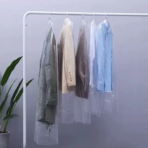 Transparent Thickened PE Clothing Dust Cover, Plastic Hanging Garment Bag for Outerwear & Moisture Protection