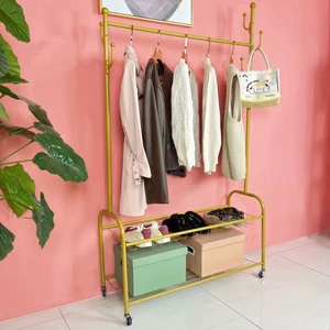Versatile Multi-Functional Carbon Steel Storage Rack Home Storage Clothing Organizer Coat Stand for Various Scenarios for Bags