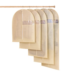 Clothing Dust Cover Hanging Pocket, Clothing Dust Cover, Suit Hanging Long Down Jacket, Household Coat Bag, Transparent