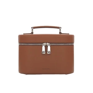 NOVOTE Factory Price Genuine Leather Cosmetic Bag for Women Portable Cosmetic Bag Customizable Makeup Bags