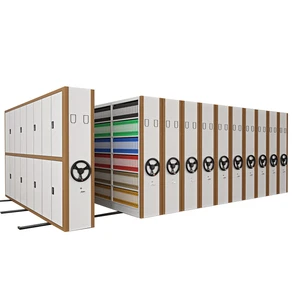 Customized Compactor Storage File Cabinet Shelving System/Mobile Shelves/Mobile Compactor Shelving
