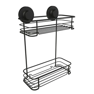Tinco 2-tier Wall Mounted Double Bathroom Shower Caddy Basket Storage Organizer Rack