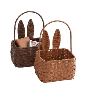 Christmas Small Gift Basket Idea Hamper Gift Basket Container Empty Supplies Gift Baskets in Bulk Imitated Wicker