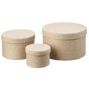 Fabric Foldable Clothes Storage Cube Box Nursery Hamper Basket Storage Bin With Lid Handle