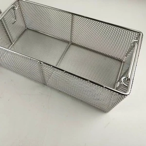 Factory Direct Sale 304/316 Stainless Steel Mesh Basket Large Size Shapes Kitchen Shelf Storage Family Shelf Storage Basket