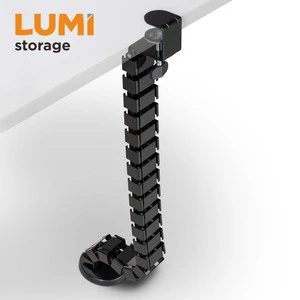 CC10-1A Clamp On Quad Entry Vertebrae Cable Management Spine Kit For Cord Wire Organizer