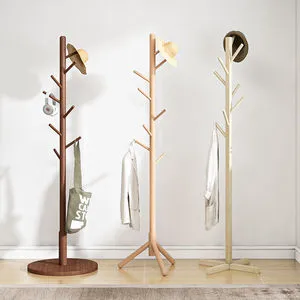 Coat Clothes Hanging Heavy Duty Rack With Round Panel Coat Rack