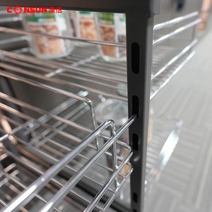 Factory Kitchen Cabinet Pull Out Storage Rack Drawer Sliding Basket Cabinet Multi-functional Seasoning Basket