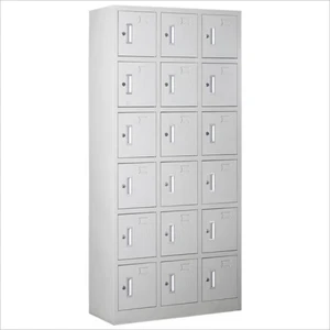 Manufacturer Customization 18 Door Lockers Staff Dormintory Large Storage Locker Storages Metal Locker Wholesale