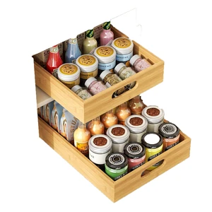 Bamboo Drawers Cabinet Organizers Pullout Cabinet Organizer Kitchen Cabinet Organizer and Storage Kitchen Drawer Soft Close
