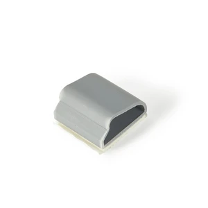 Essentra Wiring Organizer KKD D Style Clamp On Adhesive Base Grey UL94 V0 PVC