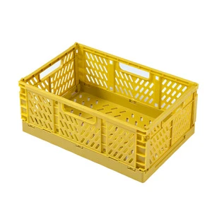 Hot Sale Modern Rectangle Small Collapsible Foldable Plastic Storage Box Custom Logo for Clothing 20-35L Capacity Living Room