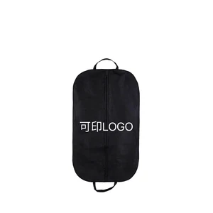 Custom Logo Dust Protector Zipper Eco Friendly Reusable Luxury Non Woven Jacket Coat Dress Clothes Garment Suit Cover Bags
