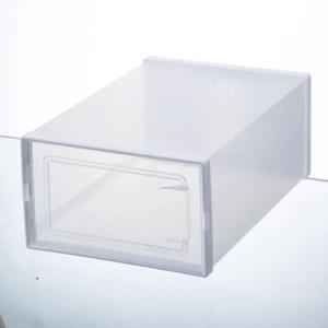 DRX SN1006 34*24*14.5 cm Custom Folding Plastic Storage Shoes Organizador De Zapatos Display Air Jordan Shoe Box