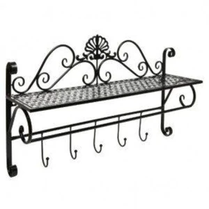 Black Color Powder Coated Superior Quality Metal Made Unique Fancy Designer Wall Mounted Home Decor Hooks And Hangers Supplies