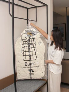 Air Tight Hanging Vacuum Storage Bags 6 Wire + Thick PA+PE For Fresh, Wrinkle-Free Clothes