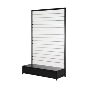 Shop Display Cabinet Furniture For Store Socks Scarves Mobile Phone Accessories Slat Hanging Rack With Hooks/Shelves