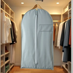 Non-Woven Dustproof Garment Cover Clothes Suit Storage Bag Hanging Bag