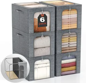 Fabric Storage Box with Lids 40L Foldable Rectangle Bin Home Organizer for Clothing and Toys for Commercial Buyer