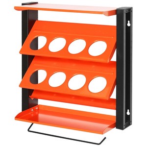 Wall Mount Metal Spray Storage Rack Heavy Duty Bottle Organizer Stand for Garage & Home