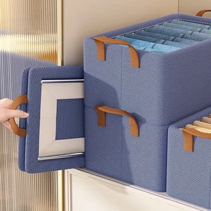 Modern Eco-friendly Factory Home Storage Solutions Closet Convertible Detachable Fabric Folding Clothes Storage Bag Box