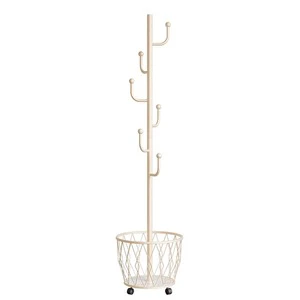Metal Coat and Garment Rack Hooks With Leather Shoe Storage Bench for Outdoor Dining Hotel or Living Room Use
