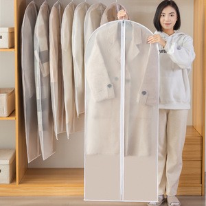 Transparent Washable Hanging Clothes Dust Bag Coat Suit Protective Organizing Cover Storage Bags Type