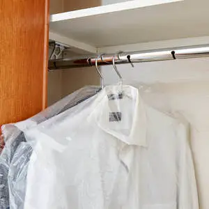 Clear Plastic Dust Cover Transparent Hanging Dust-proof Clothing Protector Foldable Garment Bag for Clothing