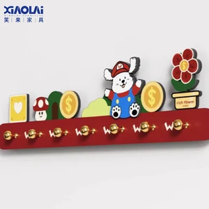 Creative Self Adhesive Metal Wall Hooks No Drill Entryway Coat Rack for Door Back Home Storage