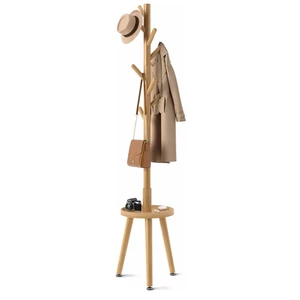 New Design Natural Wood Coat Hanger Stand Home Furniture Clothes Rack Hanging Wooden Coat Rack