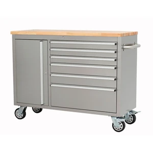 Custom 48 Inch Stainless Steel Tool Chest Box Tool Cart Roll Cabinet Garage and Workshop Tools Storage Cabinet