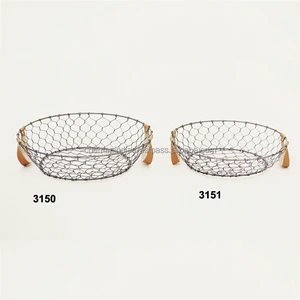 Metal Iron Chicken Wire Fruit Basket
