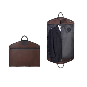 Custom Oxford Fashion Magnetic Travel Dust Cover High Quality Hanging Foldable Dress Suit Garment Bag All Seasons
