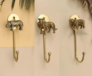 Artistic Animal Wall Hooks Multipurpose Hangers Perfect Bathroom Towles Kitchen Use And Modern Home Decor From India