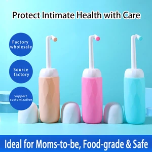 Medical Grade TPE Portable Bidet 500ml High Rebound Peri Bottle for Travel Hygiene Heat Resistant Squeeze Bottle Factory