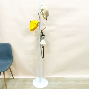 High Quality Steel Double-Tier Coat Rack Standing Hanging Storage Stand for Home Bedroom
