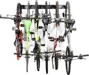 Stainless Steel Bike Storage Rack,6 Bike Storage Hanger Wall Mount for Home & Garage Holds up to 300lbs