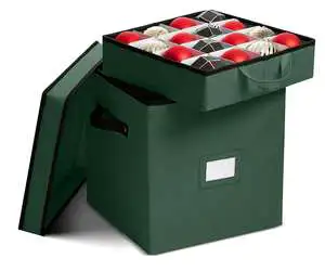 Holiday Christmas Cardboard Storage Box 4 Layer Ornament Storage Container Christmas Storage Box Manufacturer