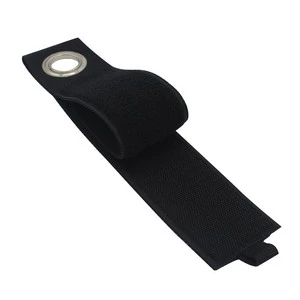 Custom Colorful Nylon Cable Organizer Straps Double Sided Self-Adhesive Hook & Loop Black for Velcro Cord Storage OPP Bag
