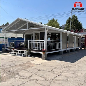 Ready Made 40Ft 20Ft Shipping Prefab Container Expandable House For Sale Light Steel Folding Prefabricated Home Villa 5 Bedroom