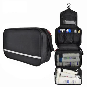 New Hanging Toiletry Bag for Men and Women Travel Wash Organizer Cosmetic Makeup Bag Waterproof Foldable Bathroom Kit Shower Bag