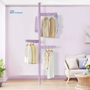 YIJIALE Factory Direct Low Moq Portable 3 Wings Coat Rack No Tools Needed Anti-Slip Base College Dorm Coat & Bag Rack
