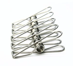 Large Stainless Steel Metal Clothes Pegs Binder Clips for Filing Products