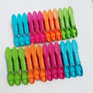 Wholesale 24 Pcs Plastic Windproof Underwear Clip Clothesline Clip for Quality Assured Durable Using Various Clothes Pegs