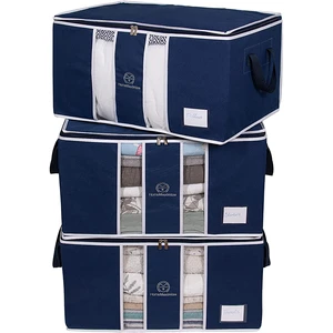 Large Capacity Moving Luggage Packing Organizer Non-woven Clothes Quilt Storage Bag