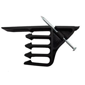 Cable Stacker: Cable Staples Plastic Insulated Black Stackers SI-1 80611237092 Wire Organizer
