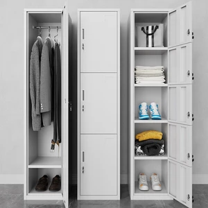 China Factory Cheap and Multifunctional Single Body Steel 4 Doors Design Locker/wardrobe